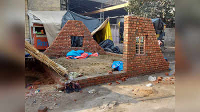 Kisan Andolan: सिंघु और टीकरी बॉर्डर पर बनने लगे हैं ईंट वाले घर