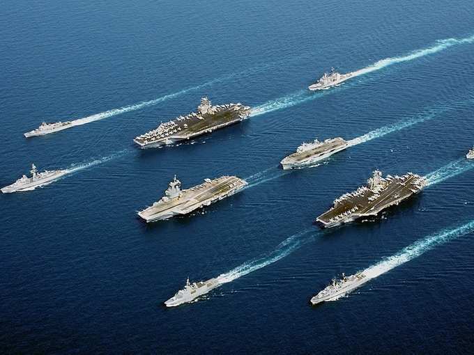 नौसैनिक ताकत के मामले में अमेरिका कहां खड़ा है?