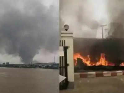 Video: म्यानमारमध्ये चीनविरोधात भडका; १० कारखान्यांना आग, लूटपाट