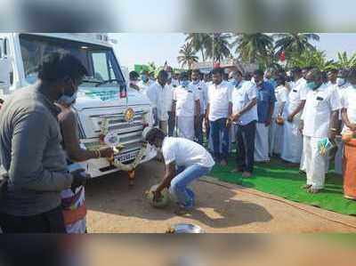 திருஷ்டி சுத்தி பிரசாரத்துக்கு கிளம்பிய முதல்வர் எடப்பாடி