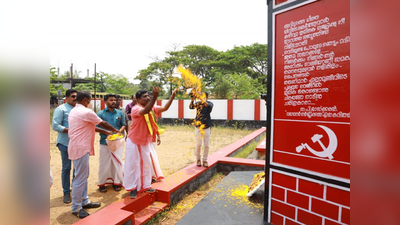 പുന്നപ്ര- വയലാർ സ്മാരകത്തില്‍ പുഷ്പാര്‍ച്ചന നടത്തി ബിജെപി സ്ഥാനാര്‍ഥി സന്ദീപ് വാചസ്പതി