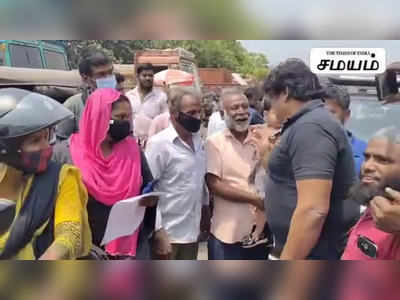 மீன் வியாபாரிகளிடம் ஆதரவு திரட்டிய மன்சூர் அலிகான்