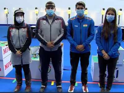 ISSF Shooting World Cup : सौरभ और मनु भाकर की जोड़ी ने 10 मीटर पिस्टल मिश्रित स्पर्धा में जीता गोल्ड