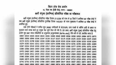 ​BPSC 66th pre Result 2021: घोषित हुए परिणाम, कुल 8997 मेन्स के लिए क्वालीफाई, यहां करें चेक