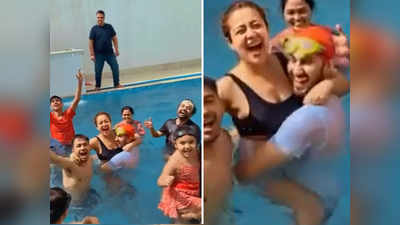 वीडियो: शादी के बाद नेहा कक्कड़ की पहली होली, पूल में हसबैंड की गोद में जमकर किया डांस