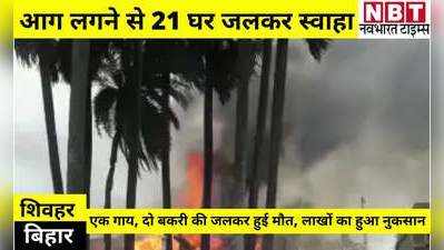 Bihar News: शिवहर जिले में दो जगह लगी आग में 21 घर जलकर हुए राख, लाखों का हुआ नुकसान