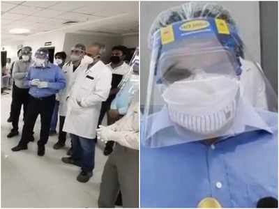 इंदौर में सख्ती के बीच कोरोना मरीजों से मिलने पहुंचे कमिश्नर, सुपर स्पेशलिटी हॉस्पिटल में तैयारियों का लिया जायजा