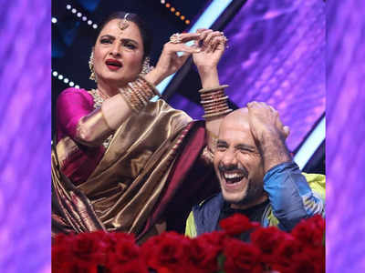 Indian Idol 12: रेखा ने विशाल ददलानी के सिर पर बजाया तबला, गुपचुप दिया बड़ा सरप्राइज