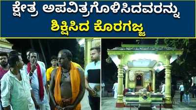 ಮಂಗಳೂರು: ಧಾರ್ಮಿಕ ಕ್ಷೇತ್ರಗಳನ್ನು ಅಪವಿತ್ರಗೊಳಿಸಿದವರನ್ನು ಶಿಕ್ಷಿಸಿದ ಕೊರಗಜ್ಜ?