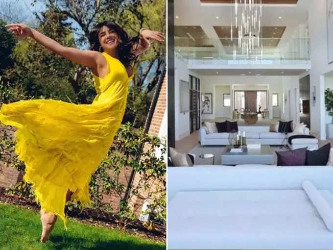 प्रियंका चोपड़ा की पीली ड्रेस छोड़‍िए, 144 करोड़ के घर में झांककर देखेंगे तो दिमाग झन्‍ना जाएगा!