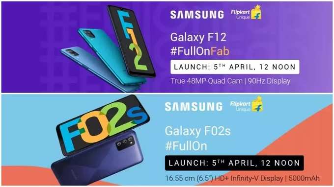 Samsung Galaxy F12 Galaxy F02s India Launch Date