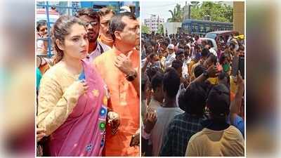 বেহালায় TMC-BJP উত্তেজনা, বিক্ষোভের মুখে রত্না-পায়েল