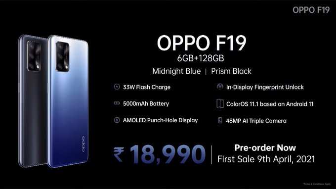 Oppo F19 Specs