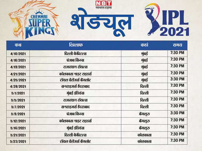 csk-schedule