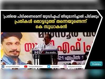 പ്രതിയെ പിടിക്കണമെന്ന് യുഡിഎഫ് തീരുമാനിച്ചാൽ പിടിക്കും, പ്രതികൾ തൊട്ടടുത്ത് തന്നെയുണ്ടെന്ന് കെ സുധാകരന്‍