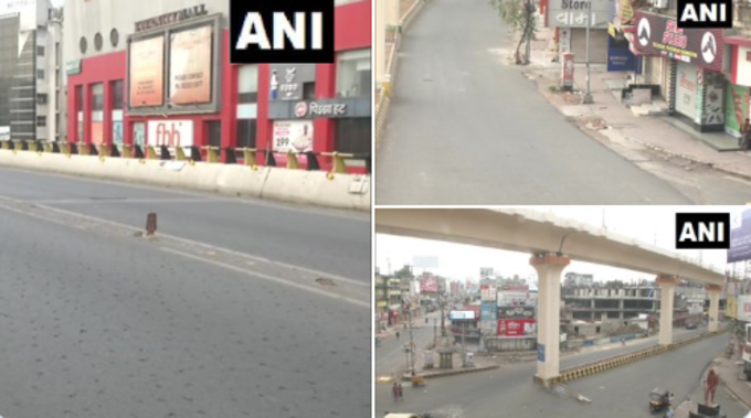 महाराष्ट्र: वीकेंड लॉकडाउन के दौरान नागपुर की सड़कें सुनसान और दुकानें बंद दिखीं। महाराष्ट्र सरकार ने शुक्रवार रात 8 बजे से सोमवार सुबह 7 बजे तक वीकेंड लॉकडाउन लागू किया है।