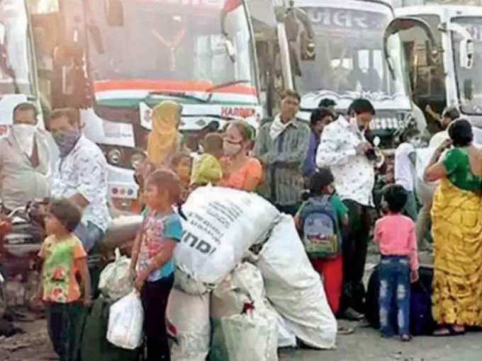 सूरत से लौटने लगे हैं श्रमिक