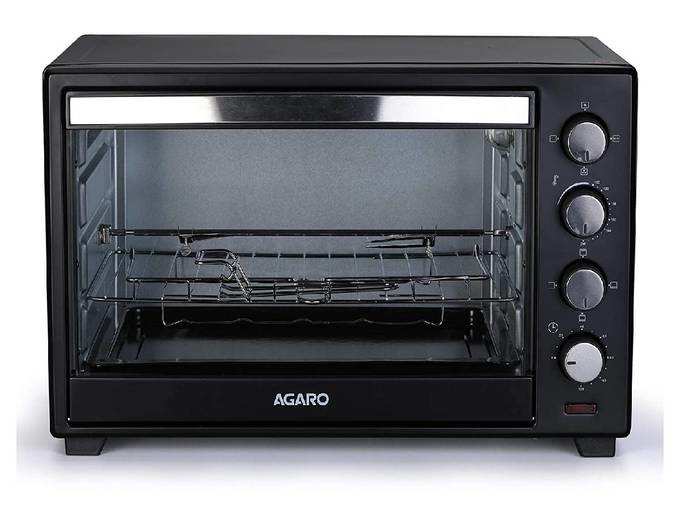 AGARO Marvel Series 48-Litre Oven Toaster Griller with Motorized Rotisserie &amp; 3 Heating Modes (Black)