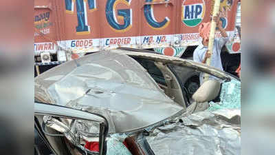 Jharkhand News: कार-ट्रक की सीधी टक्कर...दर्दनाक हादसे में पत्नी-बेटे समेत पुलिस जवान की मौत, इलाज के लिए जा रहे थे रांची