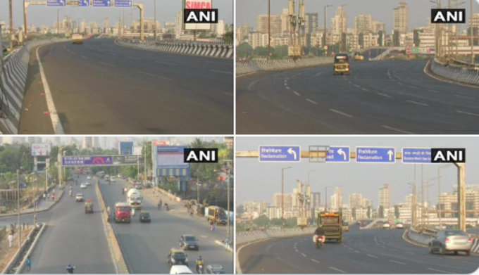 महाराष्ट्र: राज्य सरकार द्वारा लगाए गए नए प्रतिबंधों के बाद मुंबई में आज सुबह सड़कों पर वाहनों की कम आवाजाही दिखी। कोरोना के बढ़ते मामलों को देखते हुए महाराष्ट्र सरकार ने 1 मई तक धारा 144 लागू की है।