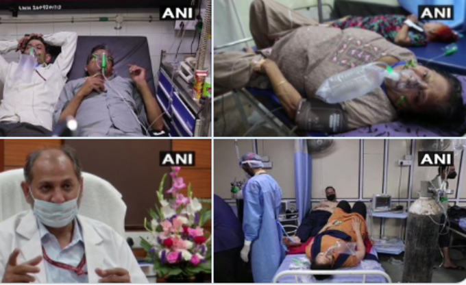 COVID19 मामलों की संख्या तेजी से बढ़ रही है। दिल्ली के एलएनजेपी अस्पताल का हाल बदहाल, एक ही बेड पर 2 पेसेंट । 158 मरीजों मे 90 मरीजों को ऑक्सीजन की भारी कमी। देखिए तस्वीर