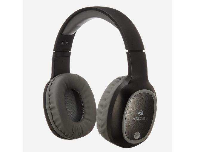 ZEBRONICS Thunder: Wireless BT Headphones (Black)