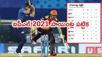 IPL 2021 పాయింట్ల పట్టికలో ‘టాప్‌’లేపిన ముంబయి.. SRH ఒక్కటే ఇలా