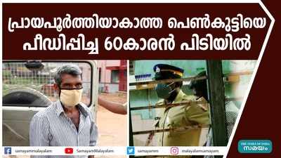 പ്രായപൂര്‍ത്തിയാകാത്ത പെണ്‍കുട്ടിയെ പീഡിപ്പിച്ച 60കാരന്‍ പിടിയില്‍