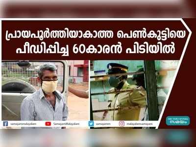 പ്രായപൂര്‍ത്തിയാകാത്ത പെണ്‍കുട്ടിയെ പീഡിപ്പിച്ച 60കാരന്‍ പിടിയില്‍