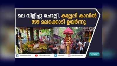 കര്‍ണ്ണികാരം കാടിനെ പൊന്നണിയിച്ചു;  മല വിളിച്ചു ചൊല്ലി, കല്ലേലി കാവില്‍  999 മലക്കൊടി ഉയര്‍ന്നു, വീഡിയോ കാണാം