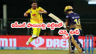 ఐపీఎల్ 2021 పాయింట్ల పట్టికలో CSK నెం.1.. SRHకి టాప్-4లో నో ప్లేస్