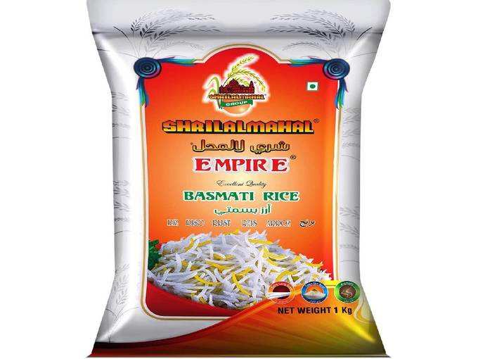 SHRILALMAHAL Empire Basmati Rice (Most Premium) (10Kg : 10 x 1 Kg) | Low Glycemic Index | Gluten Free