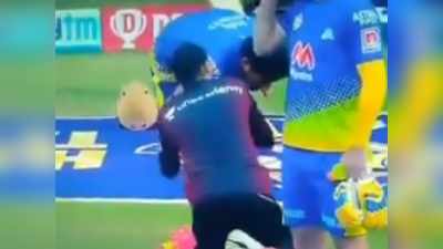 Suresh Raina touches Harbhajan feet : सीएसके-केकेआर मैच से पहले हरभजन सिंह ने सुरेश रैना को पैर छूने से रोका, वीडियो वायरल