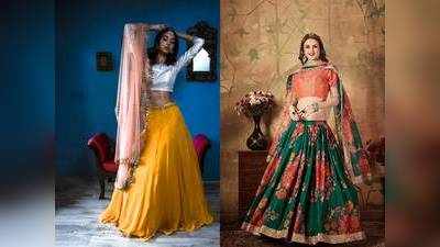 अट्रैक्टिव बॉलीवुड इंस्पायर्ड Wedding Lehenga, मिल रहे हैं सिर्फ 1,212 रुपए में