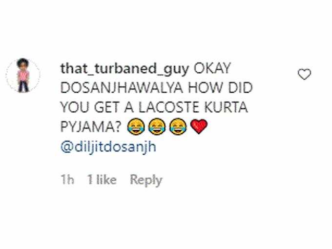 Comment On Diljit Picture