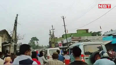 Madhepura News : सिंहेश्वर बाजार बंद कराने के विरोध में लोगों ने किया डीएम के काफिले पर किया हमला