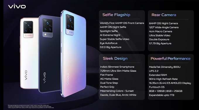 Vivo V21 5G Features And Specifications