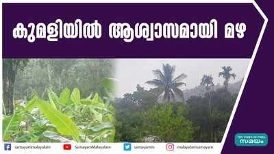 കുമളിയിൽ ആശ്വാസമായി മഴ