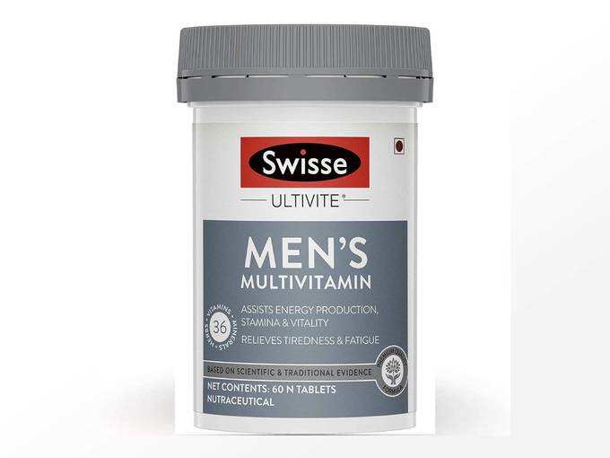 Swisse Ultivite Men’s Multivitamin Supplement (with 36 Herbs, Vitamins &amp; Minerals) for Immunity, Relieving Fatigue &amp; Tiredness and Assisting...