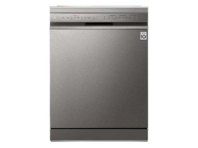 LG 14 Place Settings Wi - Fi Dishwasher (DFB424FP, Silver, Silent Operation, Tough Stain Removal, Adjustable racks )