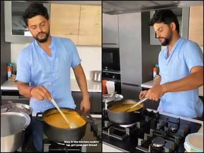 Suresh Raina Enjoying cooking At Home: क्रिकेटर से कुक बने सुरेश रैना, IPL स्थगित होते ही मैदान से पहुंचे किचन