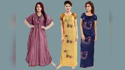 Nighty For Women : आरामदायक नींद पानी है तो कम दाम में खरीदें Womens Nighty