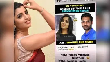 Anchor Shyamala,ఆ క్రికెటర్‌తో అలాంటి ...