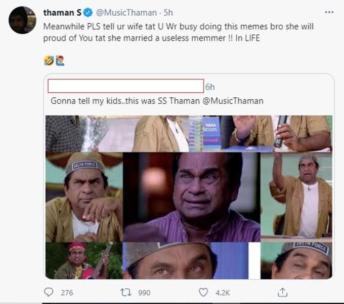 Thaman Counter to Netizen