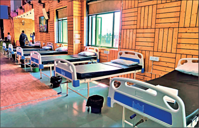 ​माउंट कार्मेल स्कूल में 100 बेड का कोविड केयर सेंटर