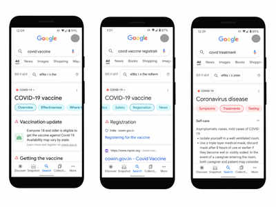 ഗൂഗിളിൽ സെർച്ച് ചെയ്യാം! ആധികാരിക കൊവിഡ്-19 വാക്‌സിൻ, രജിസ്‌ട്രേഷൻ വിവരങ്ങൾ തയ്യാർ