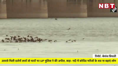 नदी में तैरती मिली दर्जनों लाशें तो घाटों पर गाजीपुर पुलिस ने की अपील, कहा- नदी में शव ना बहाएं लोग