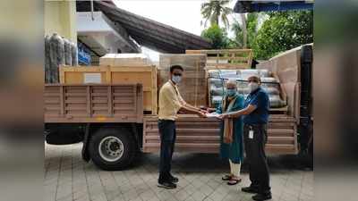 യുഎഇയിലെ ആല്‍ഫാ സുഹൃത്തുക്കള്‍ അയച്ച ഓക്‌സിജന്‍ സിലിണ്ടറുകളും വെൻ്റിലേറ്ററുകളും തൃശൂരിലെത്തി