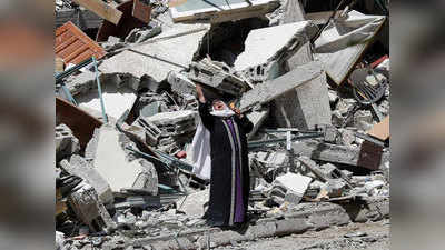 Israel Airstrike on Gaza  इस्रायलचा गाझावर पुन्हा बॉम्बवर्षाव; मागील २४ तासांत ४२ पॅलेस्टिनी ठार