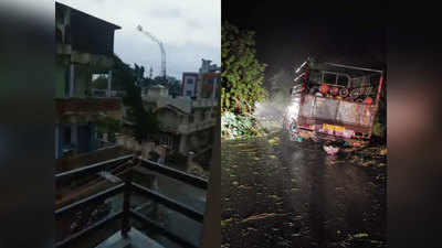 Cyclone Tauktae Update: गुजरात से टकराया ताउते, तेज हवा और भारी बारिश के बीच ऊना में टूटकर गिरा मोबाइल टावर